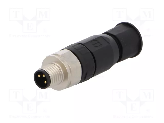 HARTING Conector M8 Macho de 3 Pines Recto IP67 HARTING Conector M8 Macho de 3 Pines Recto IP67
