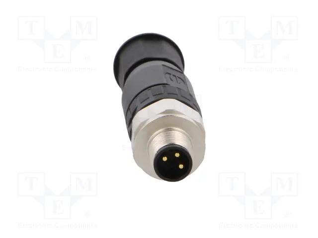 HARTING Conector M8 Macho de 3 Pines Recto IP67 HARTING Conector M8 Macho de 3 Pines Recto IP67