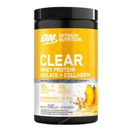 Optimum Nutrition Clear Whey + Collagen 240G Summer Ice Tea Suplemento Proteico