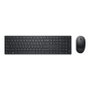 Dell Pro KM5221W Combo de teclado y ratón inalámbrico QWERTZ Alemán - Negro