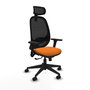 PIQUERAS Y CRESPO Silla de oficina Cilanco con mecanismo Sincro, Naranja y Negro