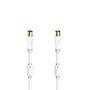 Cable Coaxial Antena TV Hama 00205245 Blanco 75 cm