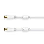 Cable Coaxial Antena TV Hama 00205245 Blanco 75 cm