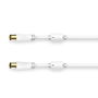 Cable Coaxial Antena TV Hama 00205245 Blanco 75 cm
