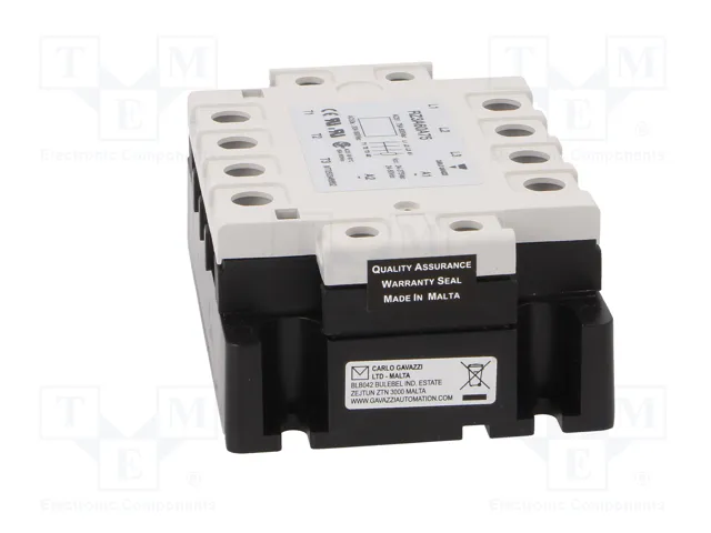 CARLO GAVAZZI RZ3A60A75 Relé de semiconductor trifásico 75A CARLO GAVAZZI RZ3A60A75 Relé de semiconductor trifásico 75A
