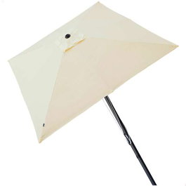 Aktive Parasol de Terraza Cuadrado 300x300 cm con Chimenea y Mástil de Aluminio