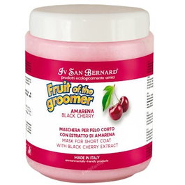 Iv San Bernard Mascarilla Cereza para Pelo Corto 1L - Reparadora con Proteínas de Seda, Vitalidad y Suavidad