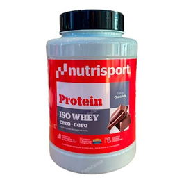 NUTRISPORT Iso Whey Cero Cero Proteína Aislada de Suero Chocolate 1Kg