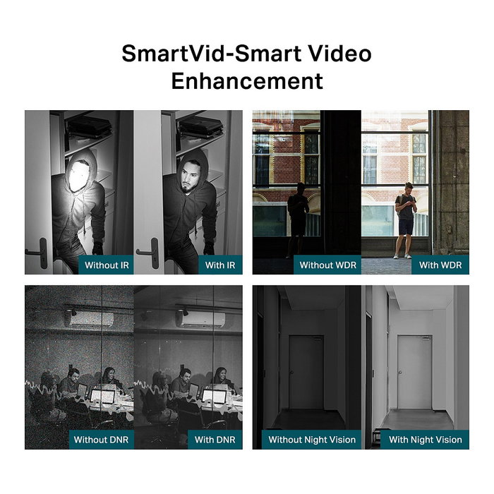 TP-Link VIGI C440I(4mm) Cámara de Seguridad IP, 4MP Full-Color, Torreta, Conexión Alámbrica para Interior