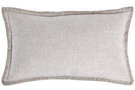 DKD Home Decor Cojín de Poliéster Bordado Beige 50x30x30 cm