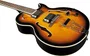 EKO Guitarra Eléctrica Hollowbody Jazz Single Cut Sunburst Acabado Brillante