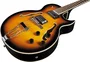 EKO Guitarra Eléctrica Hollowbody Jazz Single Cut Sunburst Acabado Brillante