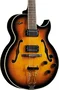 EKO Guitarra Eléctrica Hollowbody Jazz Single Cut Sunburst Acabado Brillante