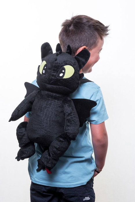 Cómo entrenar a tu dragón 3 Mochila de Peluche Toothless