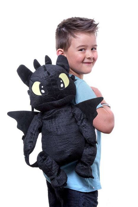 Cómo entrenar a tu dragón 3 Mochila de Peluche Toothless