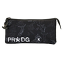 Pro-Dg Estuche Portatodo Triple ECO Tricks REP 11x23x7cm Negro Material Reciclado Repelente Líquidos