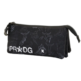 Pro-Dg Estuche Portatodo Triple ECO Tricks REP 11x23x7cm Negro Material Reciclado Repelente Líquidos