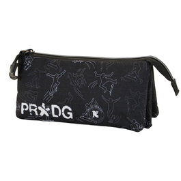 Pro-Dg Estuche Portatodo Triple ECO Tricks REP 11x23x7cm Negro Material Reciclado Repelente Líquidos