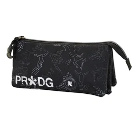 Pro-Dg Estuche Portatodo Triple ECO Tricks REP 11x23x7cm Negro Material Reciclado Repelente Líquidos