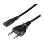 LogiLink Cable de alimentación CEE 7/16 a IEC C7, 3 m, negro