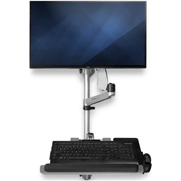 Startech Montaje Pared Vesa Estación de Trabajo para Monitor, Teclado y Ratón Hasta 30 Pulgadas