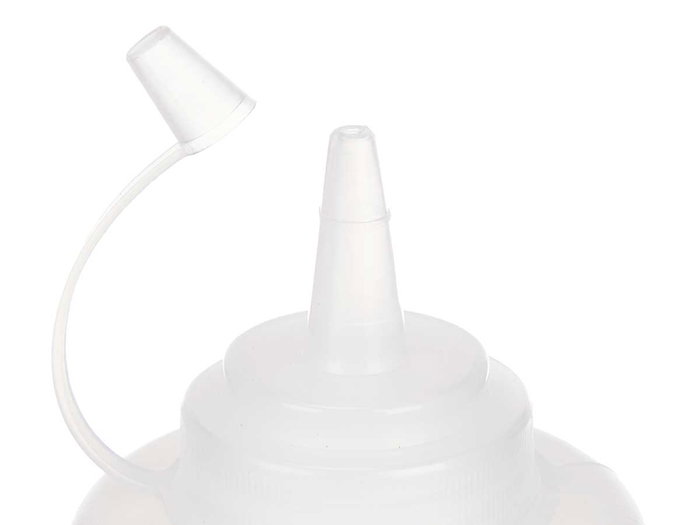 KINVARA Pack de 48 Botes Plástico para Salsa 440 ml Transparente