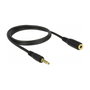 DeLOCK 85701 Cable de extensión de audio 3,5 mm 5 pin Macho a Hembra 1 m Negro