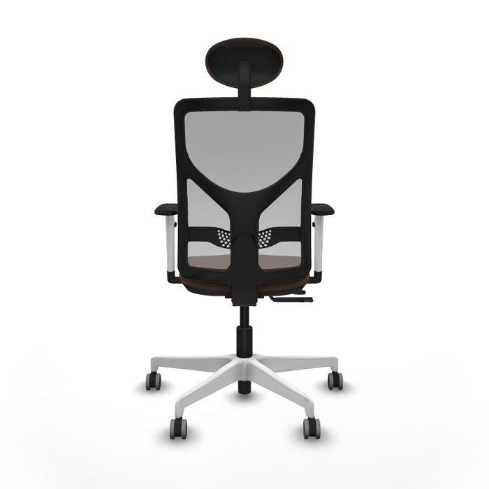 PIQUERAS Y CRESPO Silla de oficina Motilla Marrón con Malla Gris PIQUERAS Y CRESPO Silla de oficina Motilla Marrón con Malla Gris