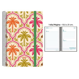 Senfort Agenda Anual 2027 Decorada Palmeras