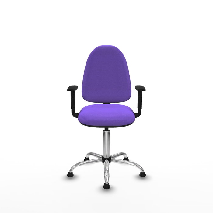 PIQUERAS Y CRESPO Silla de oficina Aýna Lila con Base Cromada