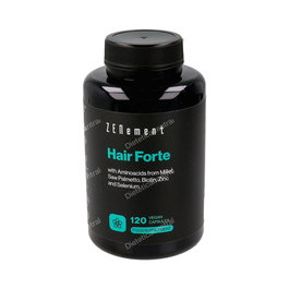 Zenement Hair Forte 120 Cápsulas - Suplemento para el Cabello con Biotina, Serenoa Repens, Mijo, Vitaminas y Minerales - Vegano sin Gluten
