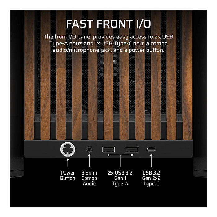 Corsair FRAME 4000D RS WOOD Negro/Nogal Corsair FRAME 4000D RS WOOD Negro/Nogal