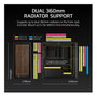 Corsair FRAME 4000D RS WOOD Negro/Nogal