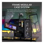 Corsair FRAME 4000D RS WOOD Negro/Nogal