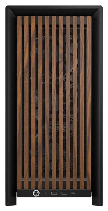 Corsair FRAME 4000D RS WOOD Mid-Tower Negro/Madera