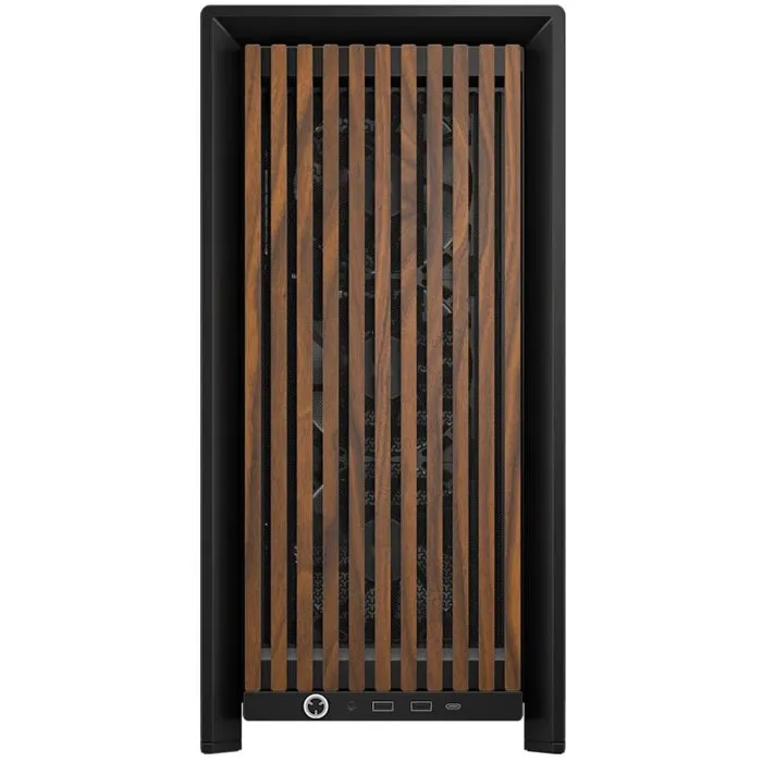 Corsair FRAME 4000D RS WOOD Negro/Nogal