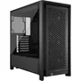 Corsair CC-9011340-WW Caja Mid-Tower 4000D RS, Cristal Templado, 3 Ventiladores Frontales, Negro/Nogal