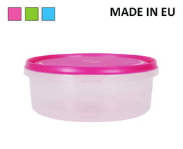 Inde Fiambrera Redonda 1,25 L Colores (12 Unidades)