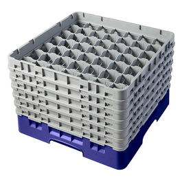 CAMBRO - 49S318-163 - Cesta de lavado 49 comp. 1 altura - 6 cm Ø máx. - alt. máx. 9,4 cm - 50 x 50 x 14,3 cm - Rojo