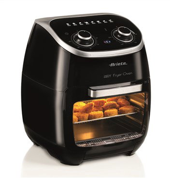 Ariete 4619 Freidora de Aire y Horno con Parrilla Giratoria y Accesorios para Asar, Hornear y Cocinar Múltiples Niveles Ariete 4619 Freidora de Aire y Horno con Parrilla Giratoria y Accesorios para Asar, Hornear y Cocinar Múltiples Niveles
