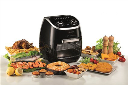 Ariete 4619 Freidora de Aire y Horno con Parrilla Giratoria y Accesorios para Asar, Hornear y Cocinar Múltiples Niveles Ariete 4619 Freidora de Aire y Horno con Parrilla Giratoria y Accesorios para Asar, Hornear y Cocinar Múltiples Niveles