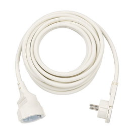 Brennenstuhl Cable de Extensión de Plástico 5m con Conector de Ángulo Plano