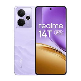 Realme 14T 5G Smartphone 8GB RAM 256GB Almacenamiento, Pantalla AMOLED 6.67" 120Hz, Cámara 50MP, Batería 6000 mAh, Color Púrpura