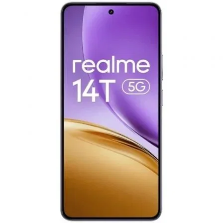 Realme 14T 5G - Smartphone 8GB RAM 256GB, Pantalla AMOLED 6.67" 120Hz, Procesador Dimensity 6300, Cámara 50MP, Batería 6000 mAh, Carga 45W, Color Púrpura