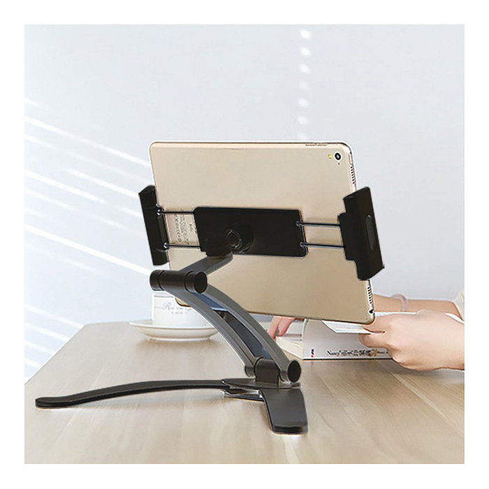 VALUE Soporte 2 en 1 para iPad, Tablet o Smartphone Negro