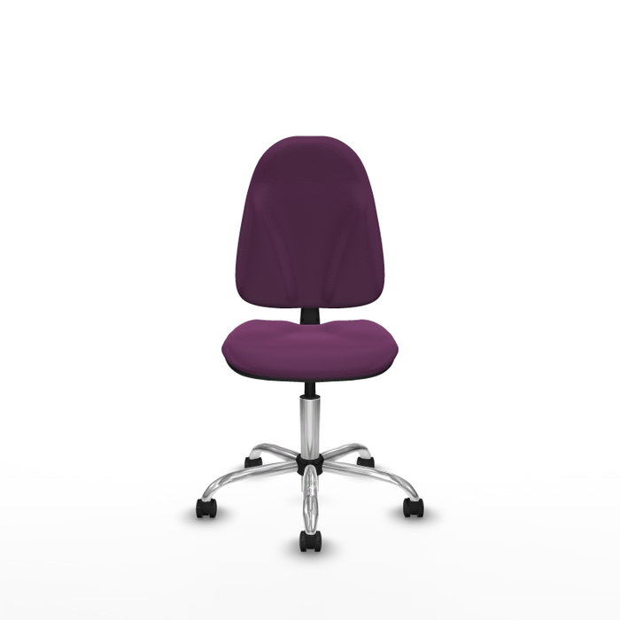 PIQUERAS Y CRESPO Silla de oficina Algarra, Morado, Sin brazos, Ruedas para parqué