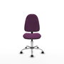 PIQUERAS Y CRESPO Silla de oficina Algarra, Morado, Sin brazos, Ruedas para parqué