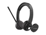 Q-connect Auricular Inalámbrico Diadema con Micrófono Flexible Bluetooth USB Negro