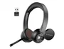 Q-connect Auricular Inalámbrico Diadema con Micrófono Flexible Bluetooth USB Negro