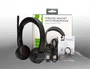 Q-connect Auricular Inalámbrico Diadema con Micrófono Flexible Bluetooth USB Negro